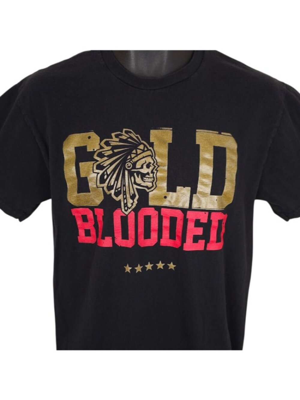 Gold Blooded T Shirt Mens Size Medium Black SAVS X Adapt Streetwear